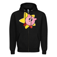 Black Kirby's Adventure Zipper Hoodie - artisFamous