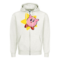 Oatmeal Heather Kirby's Adventure Zipper Hoodie - artisFamous