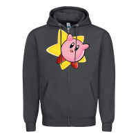 Smoke Kirby's Adventure Zipper Hoodie - artisFamous