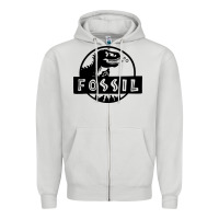 Dove Grey fossil dinosaur  wild life Zipper Hoodie - artisFamous