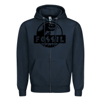 Navy fossil dinosaur  wild life Zipper Hoodie - artisFamous