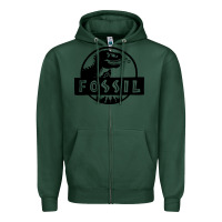 Sports Green fossil dinosaur  wild life Zipper Hoodie - artisFamous