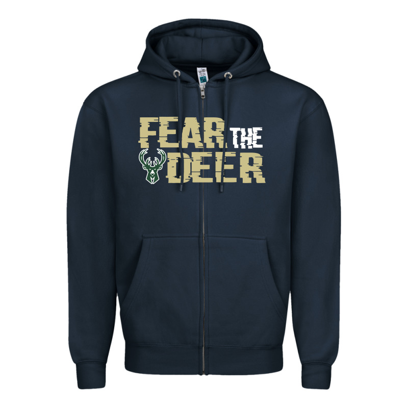 Fear The Deer Zipper Hoodie by artisFamous | Teevron
