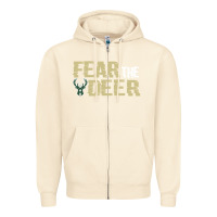 Sandshell fear the deer Zipper Hoodie - artisFamous