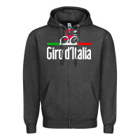 Charcoal Heather giro d'italia Zipper Hoodie - artisFamous