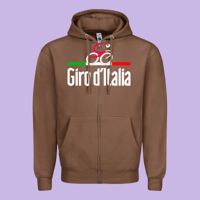Giro D'italia Zipper Hoodie Designed By Artisfamous