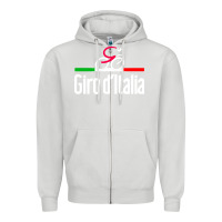 Dove Grey giro d'italia Zipper Hoodie - artisFamous