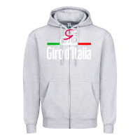 Heather Grey giro d'italia Zipper Hoodie - artisFamous