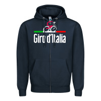 Navy giro d'italia Zipper Hoodie - artisFamous
