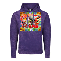 Cloud Purple Love Christmas gnome Vintage Hoodie - CowhideDigitalArt