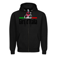 Black giro d'italia Zipper Hoodie - artisFamous