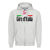 Dove Grey giro d'italia Zipper Hoodie - artisFamous