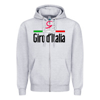 Heather Grey giro d'italia Zipper Hoodie - artisFamous