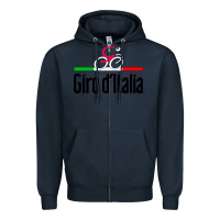 Navy giro d'italia Zipper Hoodie - artisFamous