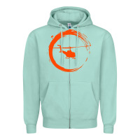 Seafoam helicopter Zipper Hoodie - artisFamous