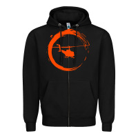 Black helicopter Zipper Hoodie - artisFamous