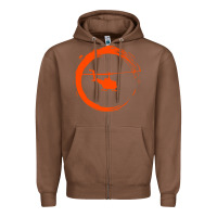 Chestnut helicopter Zipper Hoodie - artisFamous