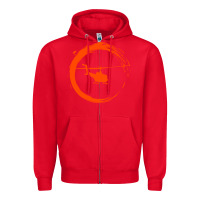 Red helicopter Zipper Hoodie - artisFamous