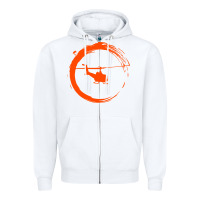 White helicopter Zipper Hoodie - artisFamous