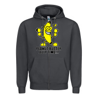 Smoke peanut butter jelly time banana Zipper Hoodie - artisFamous