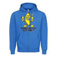 True Royal peanut butter jelly time banana Zipper Hoodie - artisFamous