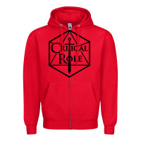 Red critical role Zipper Hoodie - artisFamous