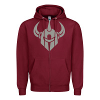 Burgundy darkstar skateboards Zipper Hoodie - artisFamous