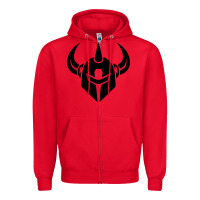 Red darkstar skateboards Zipper Hoodie - artisFamous