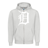 Dove Grey detroit Zipper Hoodie - artisFamous