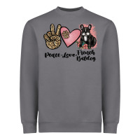 Storm peace love french bulldog Heavyweight Sweatshirt - JahusDesignShop