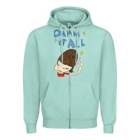Seafoam Damm It All Zipper Hoodie - artisFamous