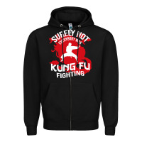 Black surely not everybody was kung fu fighting Zipper Hoodie - artisFamous