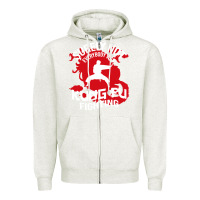 Oatmeal Heather surely not everybody was kung fu fighting Zipper Hoodie - artisFamous