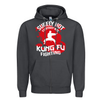 Smoke surely not everybody was kung fu fighting Zipper Hoodie - artisFamous
