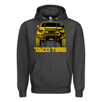 Charcoal Heather taco time Zipper Hoodie - artisFamous