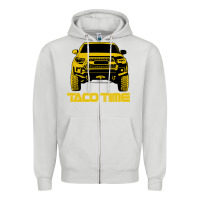 Dove Grey taco time Zipper Hoodie - artisFamous