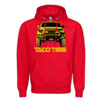 Red taco time Zipper Hoodie - artisFamous