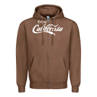 Chestnut enjoy california Zipper Hoodie - artisFamous