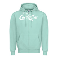 Seafoam enjoy california Zipper Hoodie - artisFamous