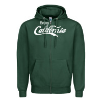 Sports Green enjoy california Zipper Hoodie - artisFamous