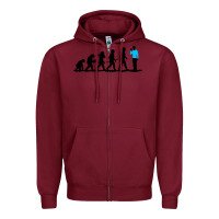 Burgundy evolution spock Zipper Hoodie - artisFamous