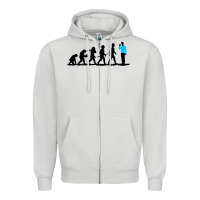 Dove Grey evolution spock Zipper Hoodie - artisFamous