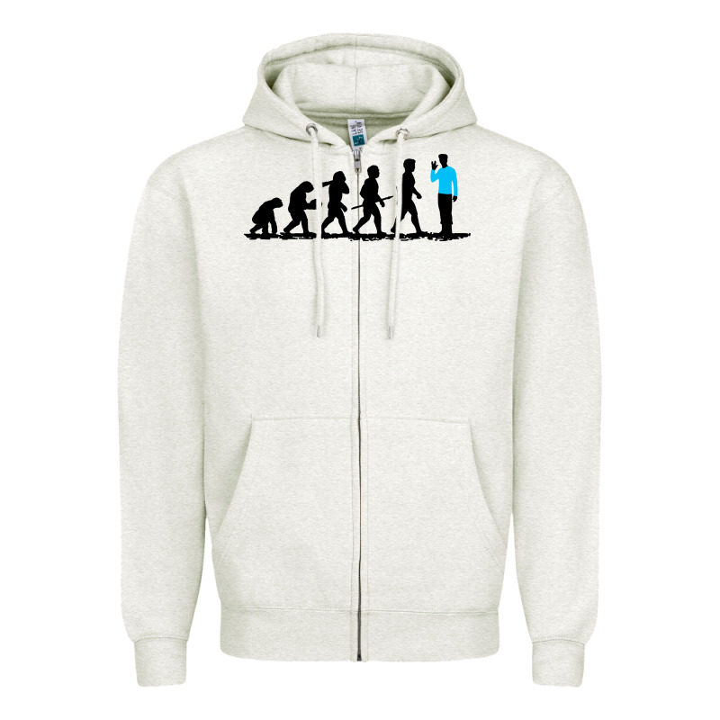 Evolution Spock Zipper Hoodie by artisFamous | Teevron
