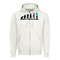 Oatmeal Heather evolution spock Zipper Hoodie - artisFamous