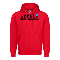 Red evolution spock Zipper Hoodie - artisFamous