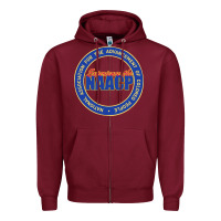 Burgundy experience the naacp Zipper Hoodie - artisFamous