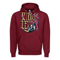 Burgundy kings of leon Zipper Hoodie - artisFamous