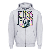 Heather Grey kings of leon Zipper Hoodie - artisFamous