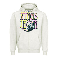 Oatmeal Heather kings of leon Zipper Hoodie - artisFamous