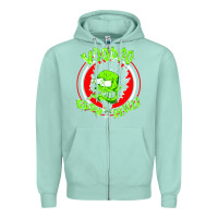 Seafoam voodoo glow skulls Zipper Hoodie - artisFamous